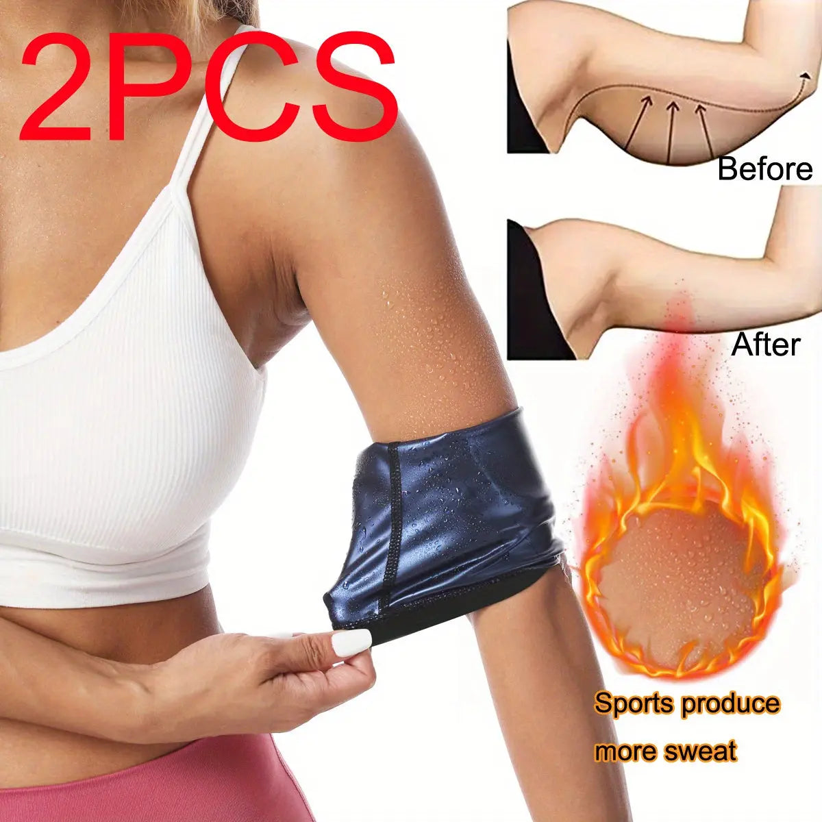 Arm Trimmers Sauna Sweat Bands Women Arm Slimmer Trainer Anti